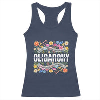 Not My President Subtle Floral Racerback Tank Top Not My Voice Values Beliefs