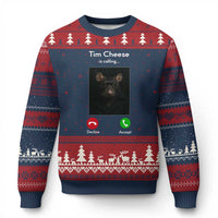 Tim Cheese Is Calling Ugly Christmas Sweater Funny Decline Or Accept Meme - Wonder Print Shop