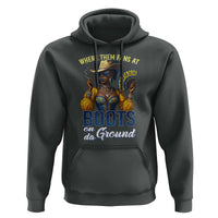 Melanin Cowgirl Linedance Hoodie Where Them Fans At Boots On Da Ground