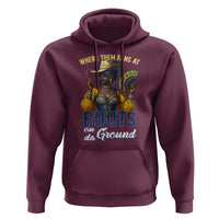 Melanin Cowgirl Linedance Hoodie Where Them Fans At Boots On Da Ground