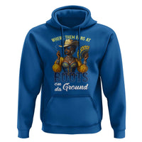Melanin Cowgirl Linedance Hoodie Where Them Fans At Boots On Da Ground