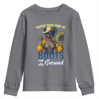 Melanin Cowgirls Linedance Youth Sweatshirt Where Them Fans At Boots On Da Ground