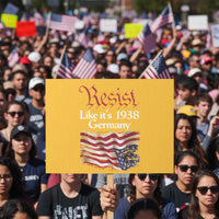 American Flag Resist Protest Sign Like It's 1938 Germany - Wonder Print Shop