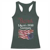 American Flag Resist Racerback Tank Top Like It's 1938 Germany