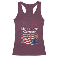 American Flag Resist Racerback Tank Top Like It's 1938 Germany