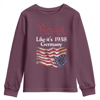 American Flag Resist Youth Sweatshirt Like It's 1938 Germany