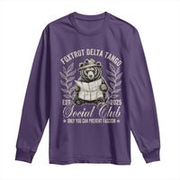 Foxtrot Delta Tango FDT Social Club Long Sleeve Shirt Only You Can Prevent Fascism Retro Bear