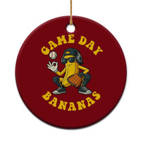 Cute Bananas Graphic Ceramic Ornament Game Day Cool Catcher Baseball Lover - Wonder Print Shop