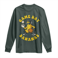 Cute Bananas Graphic Long Sleeve Shirt Game Day Cool Catcher Baseball Lover