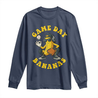 Cute Bananas Graphic Long Sleeve Shirt Game Day Cool Catcher Baseball Lover