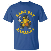 Cute Bananas Graphic T Shirt Game Day Cool Catcher Baseball Lover