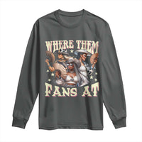 Melanin Cowgirls Long Sleeve Shirt Where Them Fans At Country Life Women Girls