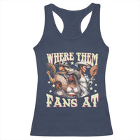 Melanin Cowgirls Racerback Tank Top Where Them Fans At Country Life Women Girls