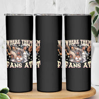 Melanin Cowgirls Skinny Tumbler Where Them Fans At Country Life Women Girls