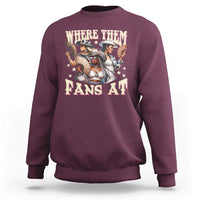 Melanin Cowgirls Sweatshirt Where Them Fans At Country Life Women Girls