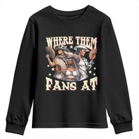 Melanin Cowgirls Youth Sweatshirt Where Them Fans At Country Life Women Girls
