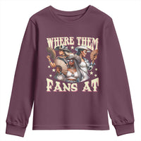 Melanin Cowgirls Youth Sweatshirt Where Them Fans At Country Life Women Girls