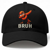 Funny Dabbing Oriole Bird Bruh Baseball Cap Cool Game Day Sports Fan