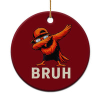 Funny Dabbing Oriole Bird Bruh Ceramic Ornament Cool Game Day Sports Fan