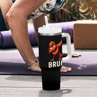 Funny Dabbing Oriole Bird Bruh Tumbler With Handle Cool Game Day Sports Fan
