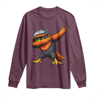 Fierce Oriole Spirit Graphic Long Sleeve Shirt Cool Game Day Sports Fan
