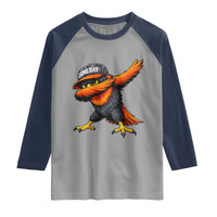 Fierce Oriole Spirit Graphic Raglan Shirt Cool Game Day Sports Fan