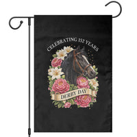 Celebrating 152 Years Derby Day Floral Garden Flag Horse Racing Pink Peony White Lily Equestrian 152nd Anniversary