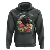 Celebrating 152 Years Derby Day Floral Hoodie Horse Racing Pink Peony White Lily Equestrian 152nd Anniversary