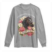 Celebrating 152 Years Derby Day Floral Long Sleeve Shirt Horse Racing Pink Peony White Lily Equestrian 152nd Anniversary