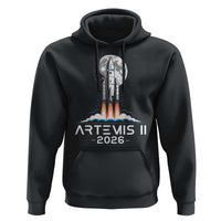 Lunar Journey 2026 Retro Rocket Launch Hoodie Space Exploration Astronomy Enthusiasts Sci-Fi Lovers