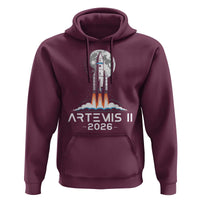 Lunar Journey 2026 Retro Rocket Launch Hoodie Space Exploration Astronomy Enthusiasts Sci-Fi Lovers