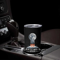 Lunar Journey 2026 Retro Rocket Launch Tumbler Cup Space Exploration Astronomy Enthusiasts Sci-Fi Lovers