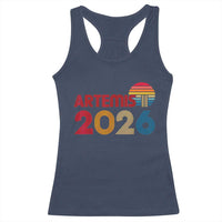 2026 Lunar Mission Retro Sunset Racerback Tank Top Vintage Space Exploration Astronomy Enthusiasts Sci-Fi Lovers