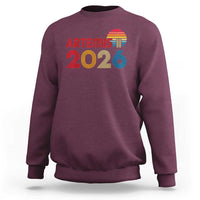 2026 Lunar Mission Retro Sunset Sweatshirt Vintage Space Exploration Astronomy Enthusiasts Sci-Fi Lovers