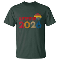 2026 Lunar Mission Retro Sunset T Shirt Vintage Space Exploration Astronomy Enthusiasts Sci-Fi Lovers