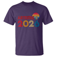 2026 Lunar Mission Retro Sunset T Shirt Vintage Space Exploration Astronomy Enthusiasts Sci-Fi Lovers