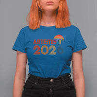 2026 Lunar Mission Retro Sunset T Shirt For Women Vintage Space Exploration Astronomy Enthusiasts Sci-Fi Lovers