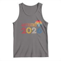 2026 Lunar Mission Retro Sunset Tank Top Vintage Space Exploration Astronomy Enthusiasts Sci-Fi Lovers