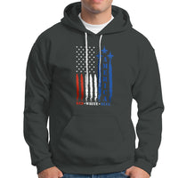 American Patriotic Hoodie 4th of July Red White and Blue American Flag US Patriotic - Wonder Print Shop
