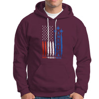 American Patriotic Hoodie 4th of July Red White and Blue American Flag US Patriotic - Wonder Print Shop
