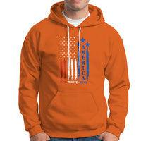 American Patriotic Hoodie 4th of July Red White and Blue American Flag US Patriotic - Wonder Print Shop