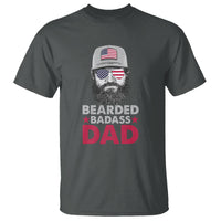 Funny Patriots American Men Bearded Badass Dad T Shirt - Wonder Print Shop