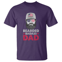 Funny Patriots American Men Bearded Badass Dad T Shirt - Wonder Print Shop