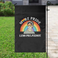 Gay Pride Garden Flag More Pride Less Prejudice LGBT Pride Month - Wonder Print Shop