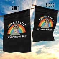 Gay Pride Garden Flag More Pride Less Prejudice LGBT Pride Month - Wonder Print Shop