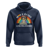 Gay Pride Hoodie More Pride Less Prejudice LGBT Pride Month - Wonder Print Shop