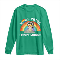 Gay Pride Long Sleeve Shirt More Pride Less Prejudice LGBT Pride Month - Wonder Print Shop