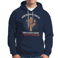 American Dad Hoodie American By Birth Christian By Choice Dad By The Grace Of God Vintage Fathers Day Tee - Wonder Print Shop