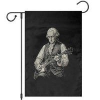 George Washington Rock Star Portrait Garden Flag Funny Electric Guitar Player Founding Father Patriotic Graphic