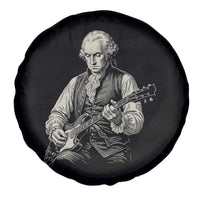 George Washington Rock Star Portrait Spare Tire Cover Funny Electric Guitar Player Founding Father Patriotic Graphic